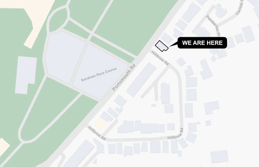 Map of Esher Orthodontics in Esher, Surrey